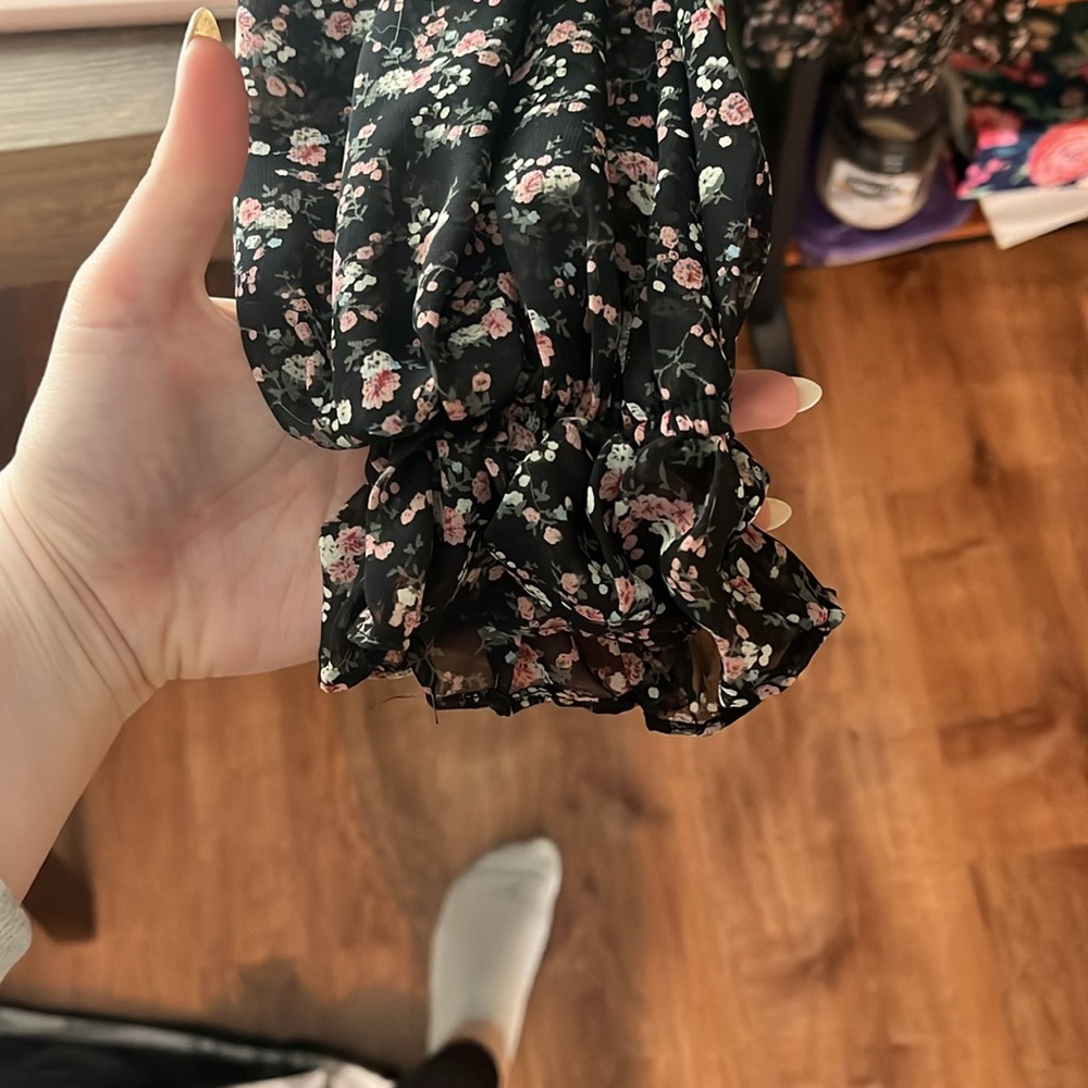 Long Sleeve Ruffle Dress - Picture 2 of 4